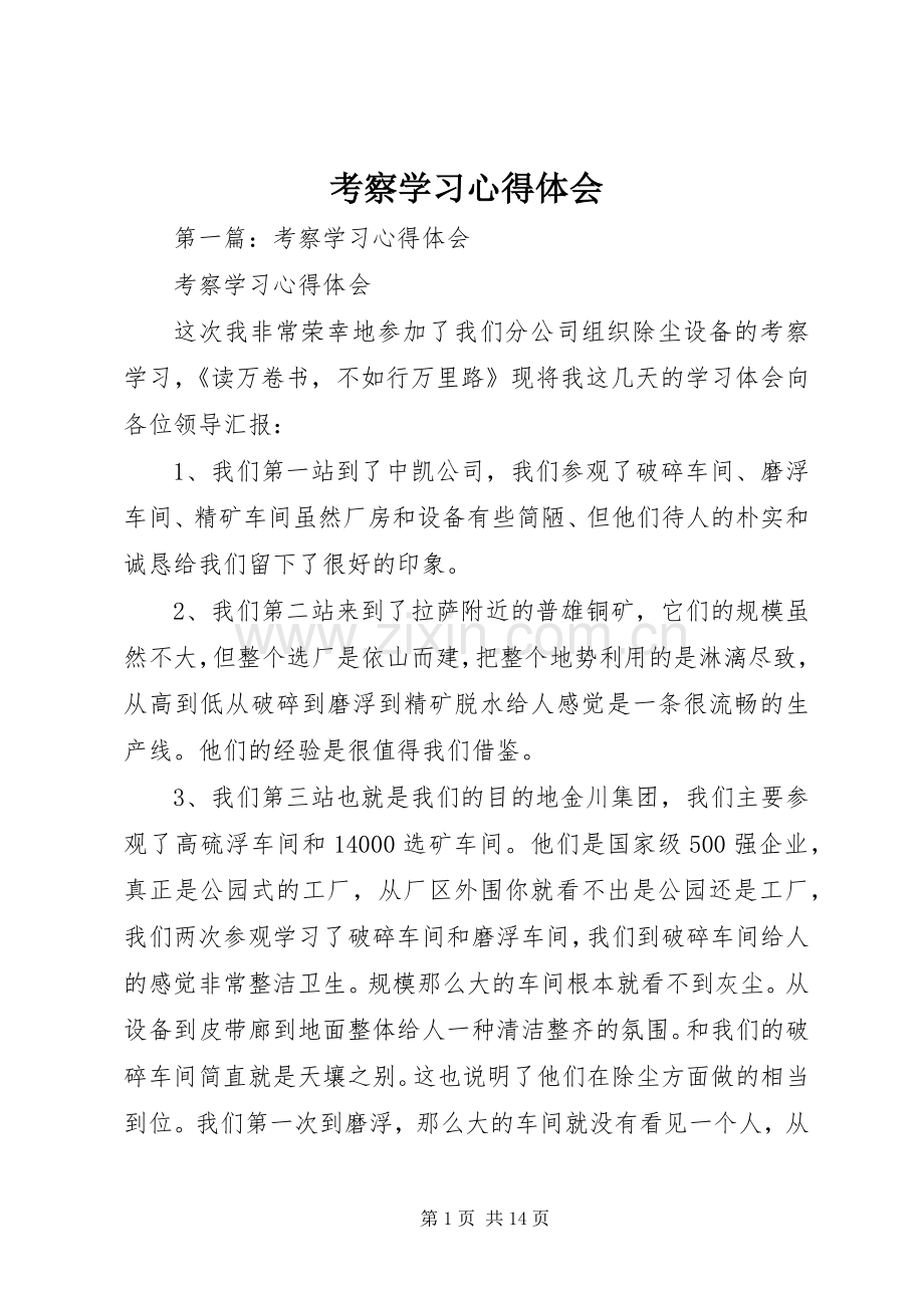 考察学习体会心得.docx_第1页