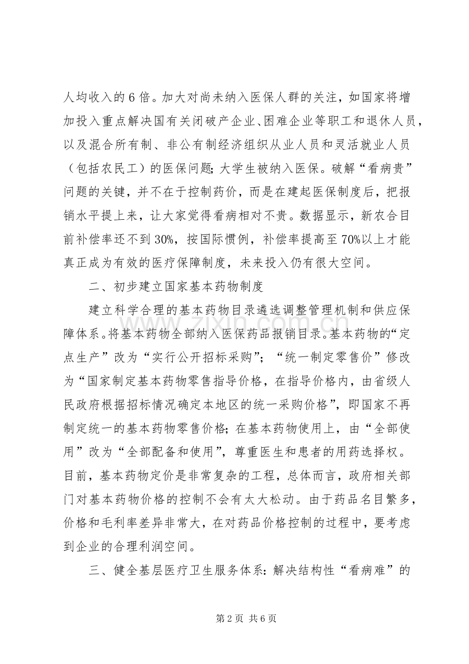 医院学习医改体会心得.docx_第2页