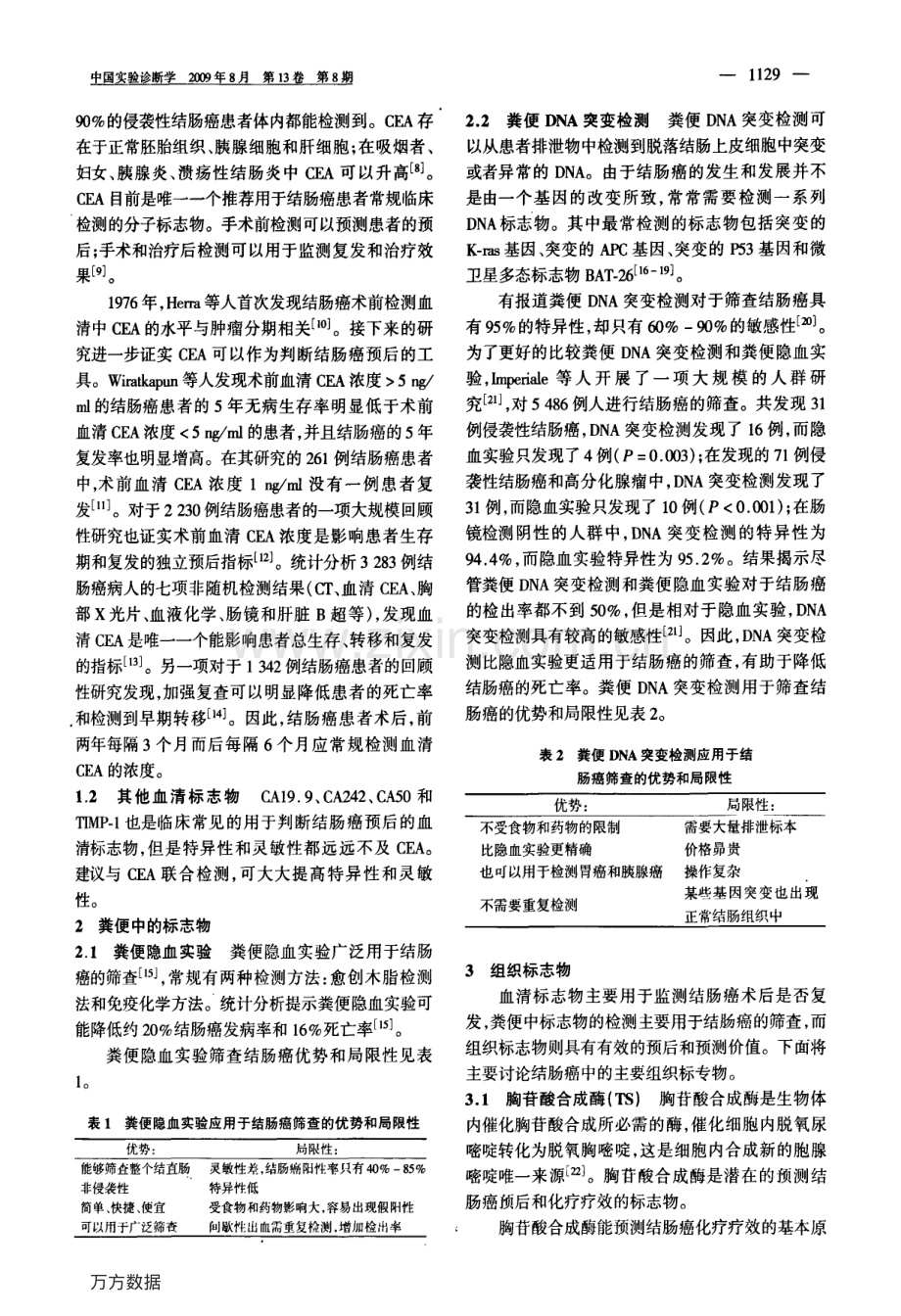 结肠癌相关肿瘤标志物及临床意义.pdf_第2页