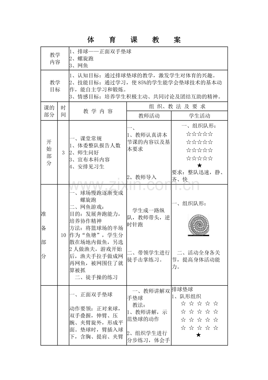 排球正面双手垫球教案.docx_第2页