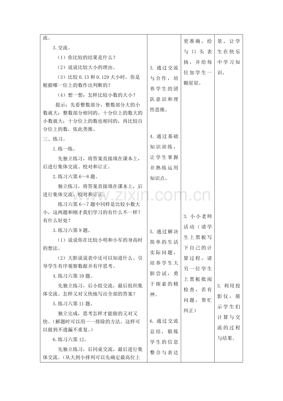 【小数的大小比较】体现学科核心素养的教学设计.doc_第3页