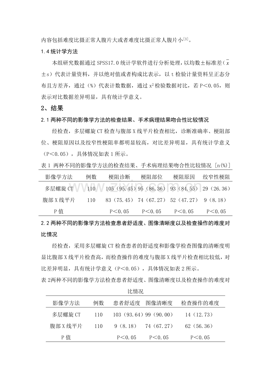 多层螺旋CT、腹部X线平片在诊断肠梗阻中的临床价值比较分析.doc_第3页