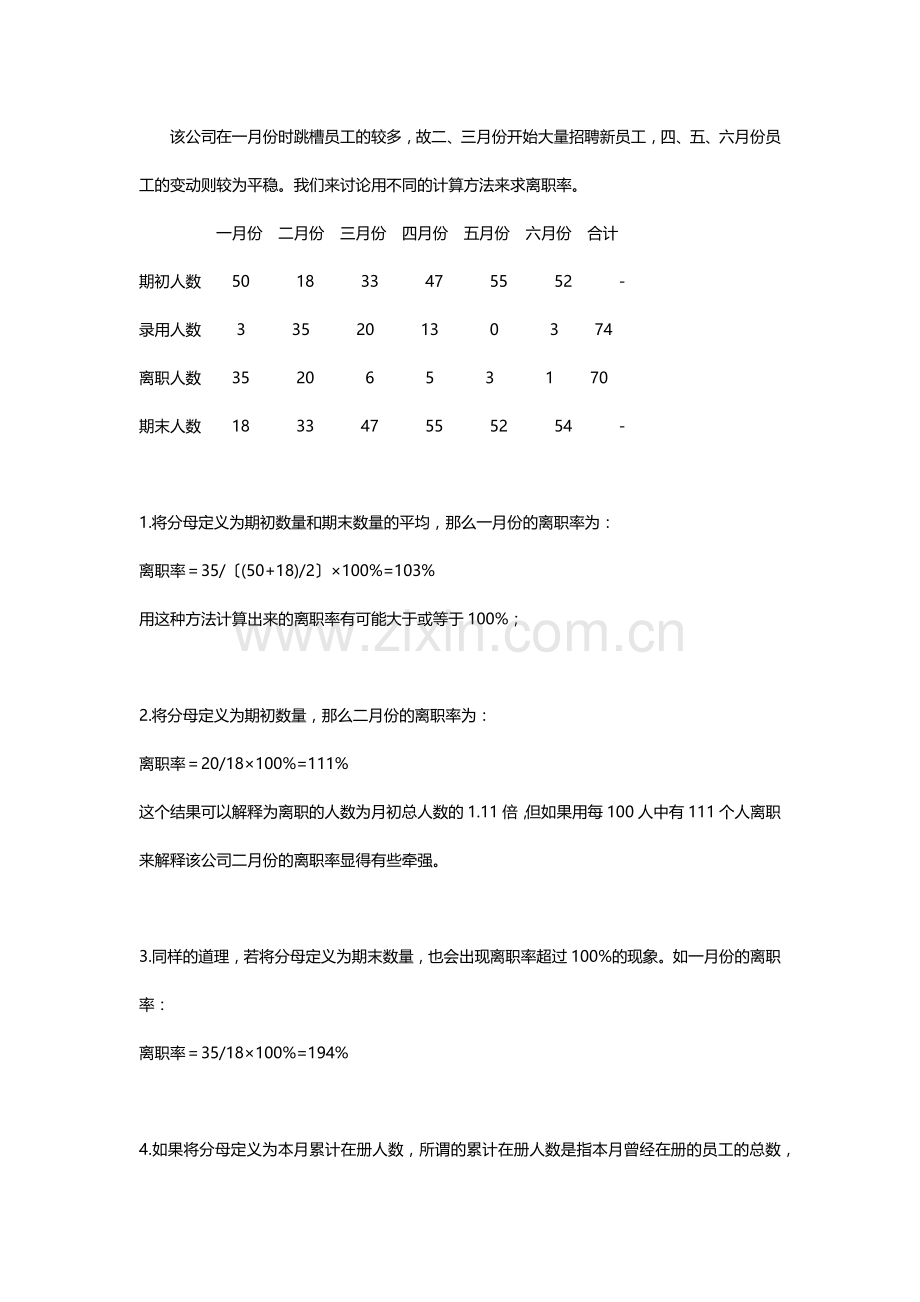 员工离职率的计算方法.docx_第2页