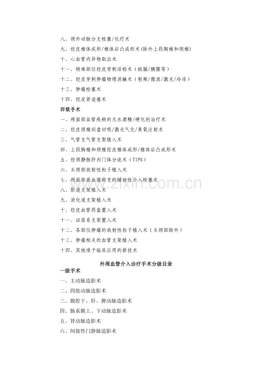 综合介入诊疗手术分级目录.docx_第2页