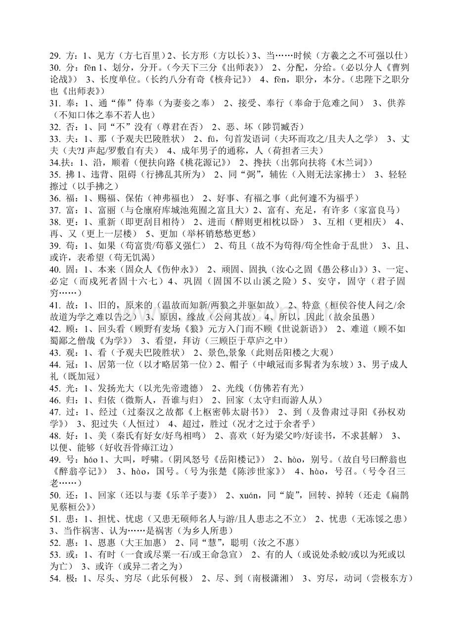 初中文言文重点实词及虚词理解汇总.doc_第2页