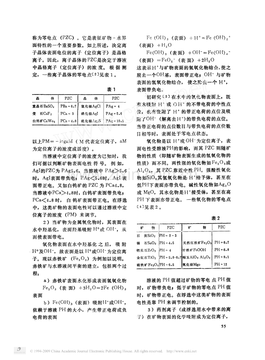 浮选理论基础_二_矿物表面电性及其对浮选的影响.pdf_第2页