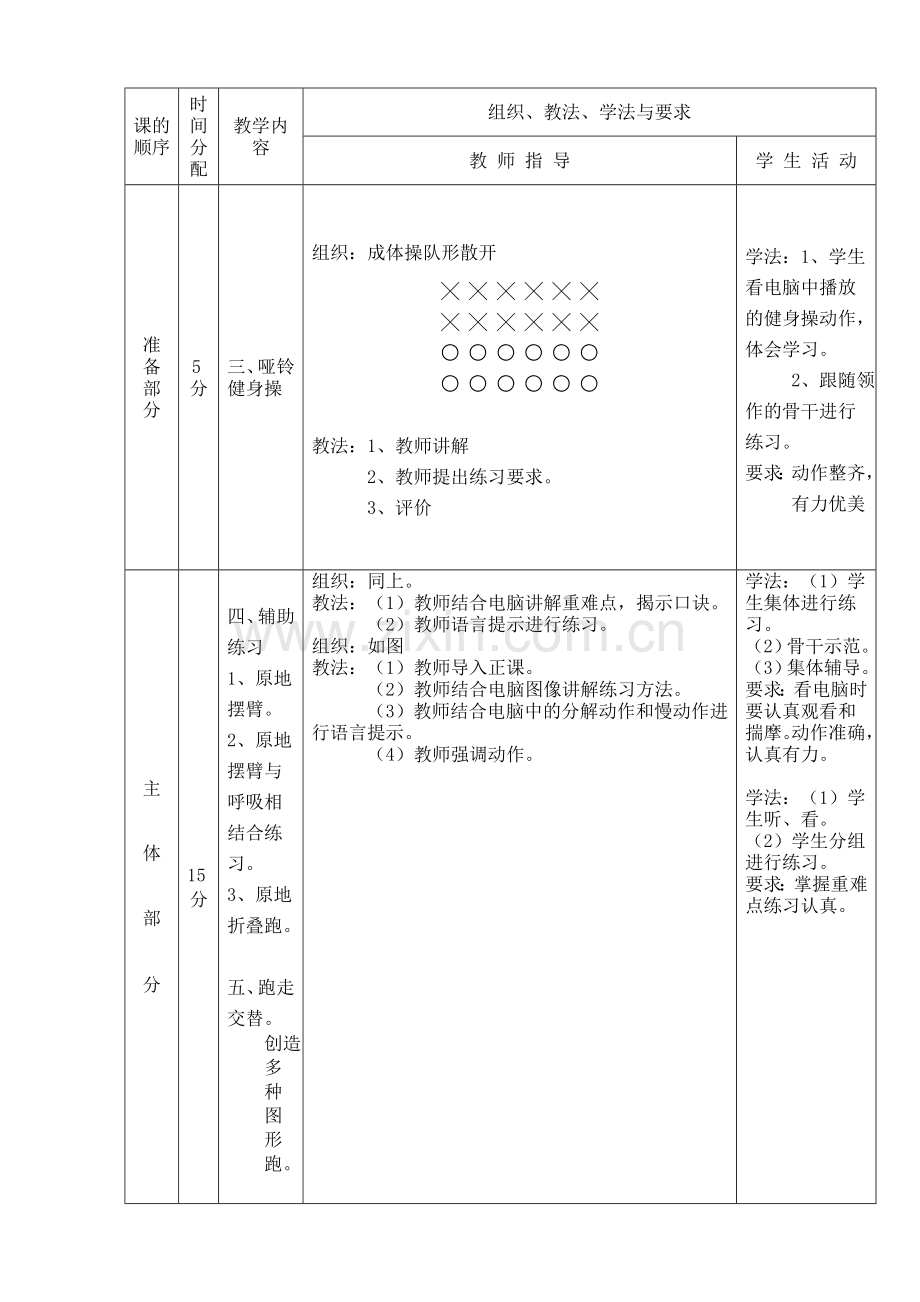 小学体育课时计划.doc_第2页