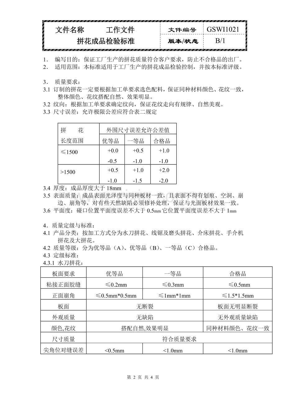 拼花成品检验标准.doc_第2页