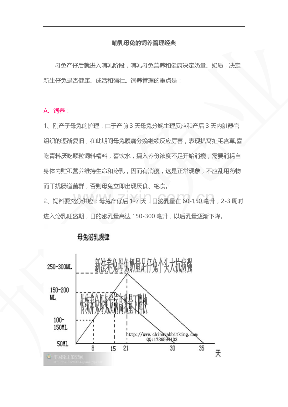 哺乳母兔的饲养管理经典.docx_第1页