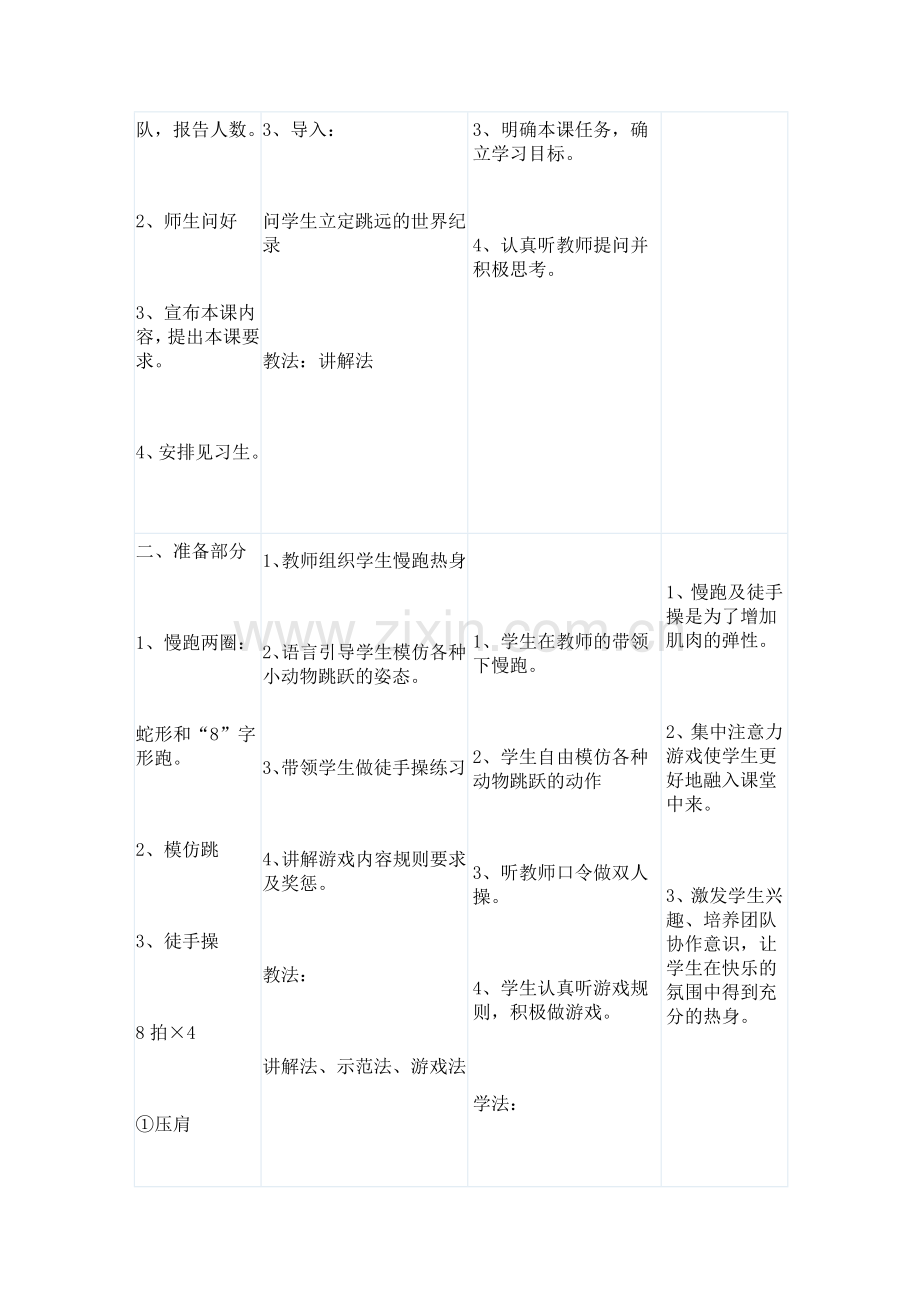 立定跳远教学设计及反思.doc_第2页