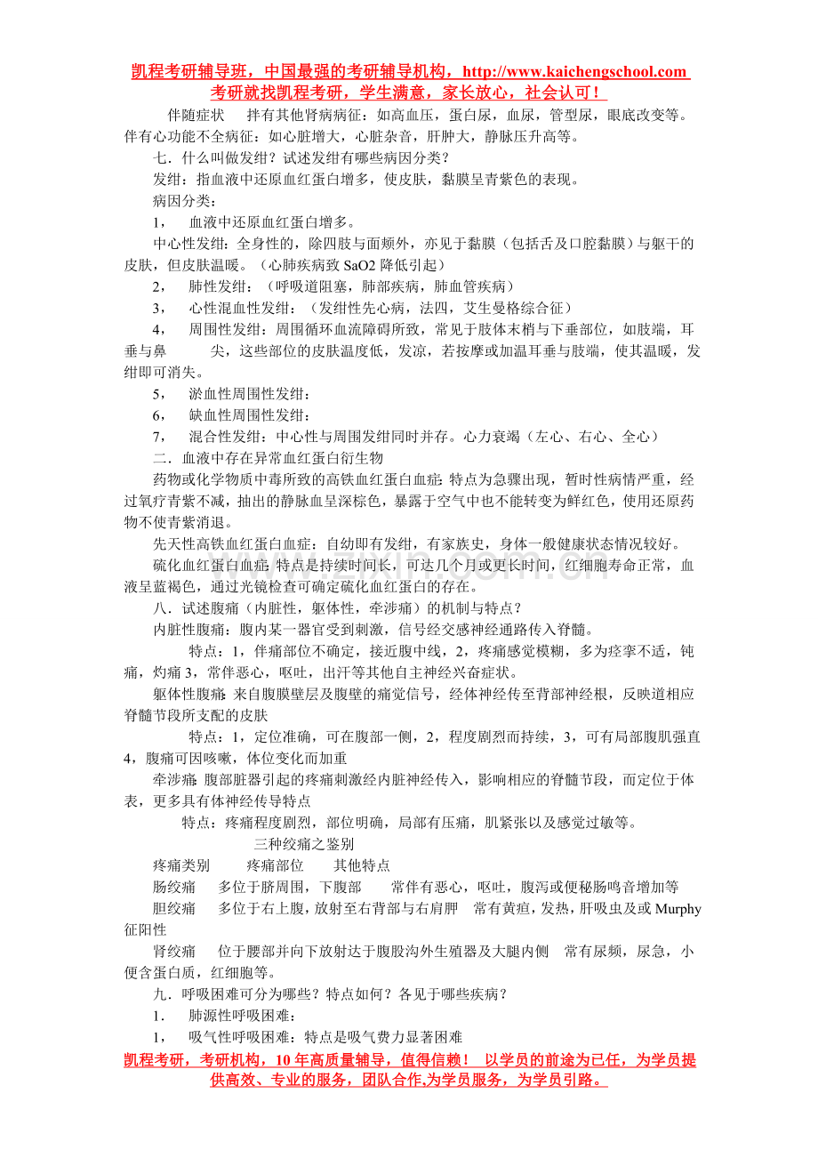 西医综合诊断学考研笔记 适用于后期总结性复习.doc_第3页