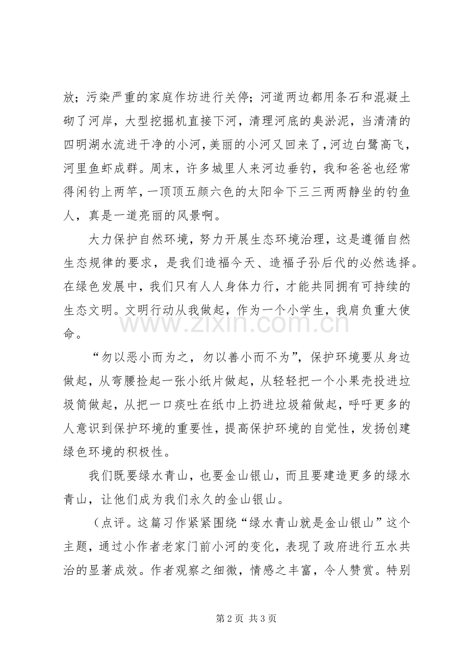 绿水青山就是金山银山体会心得.docx_第2页