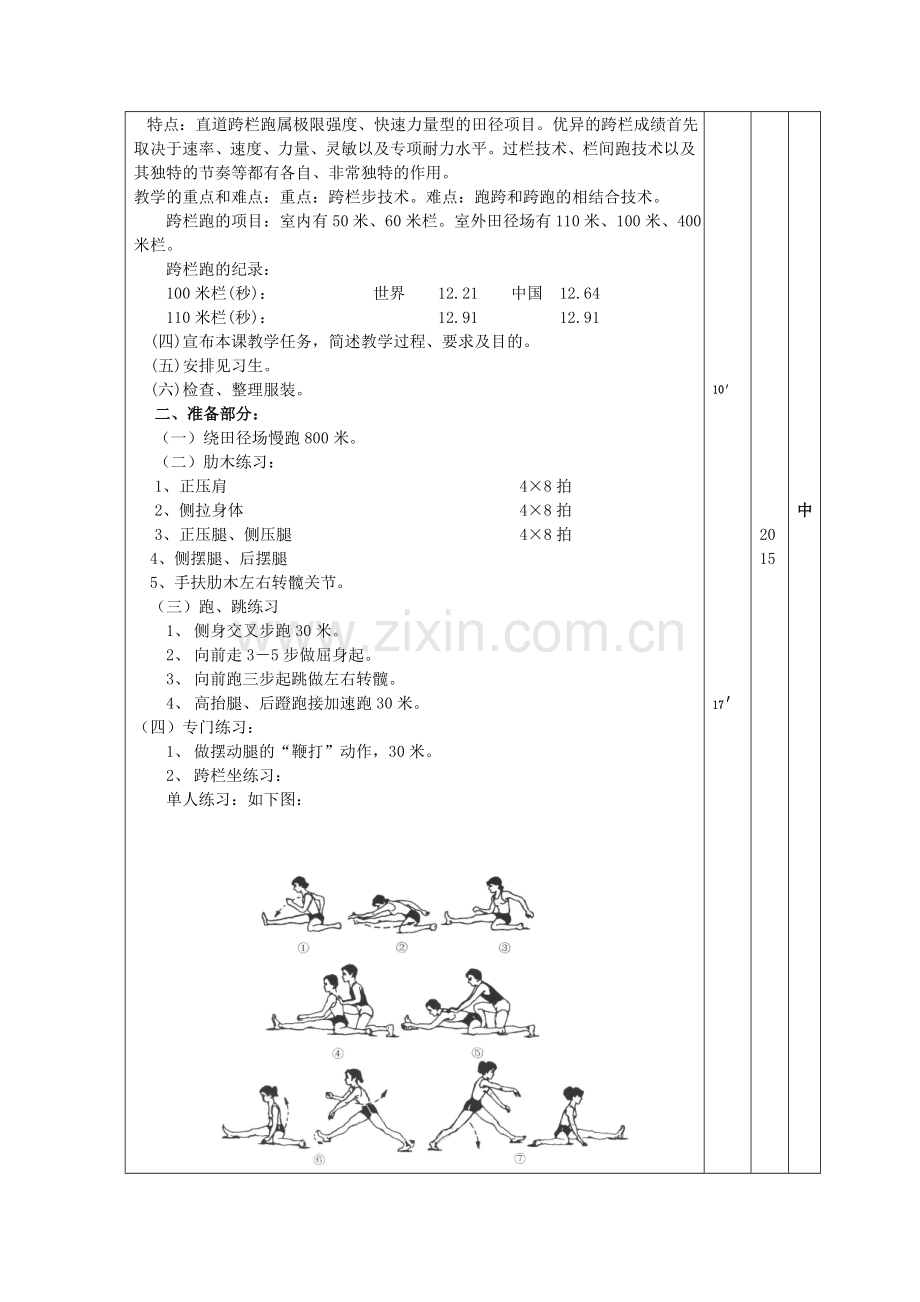 跨栏跑技术教学教案.doc_第2页