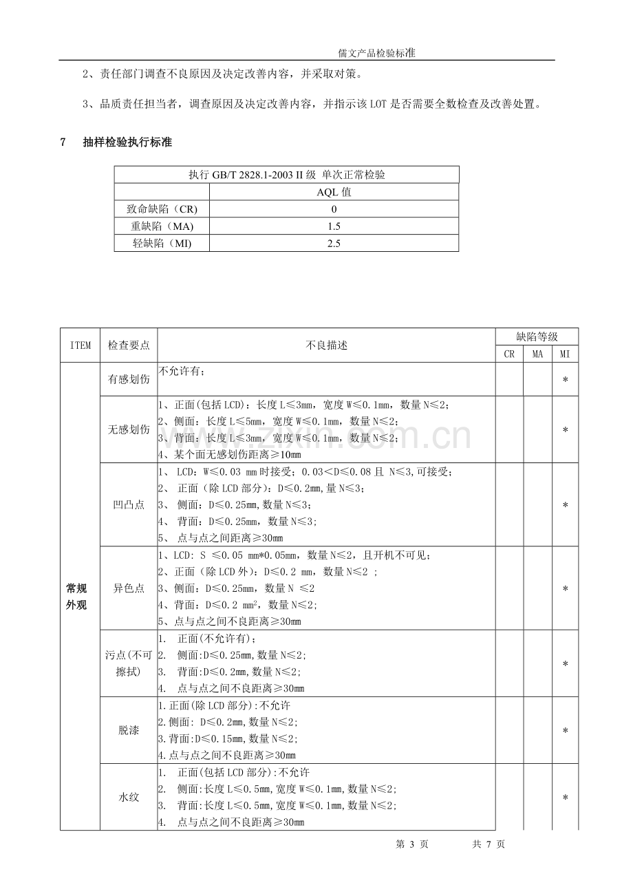 整机外观检验标准[1].doc_第3页