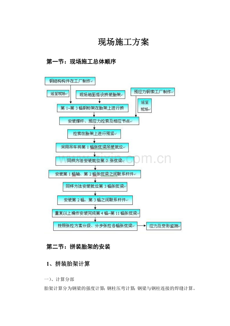 钢结构屋面现场施工方案.docx_第1页