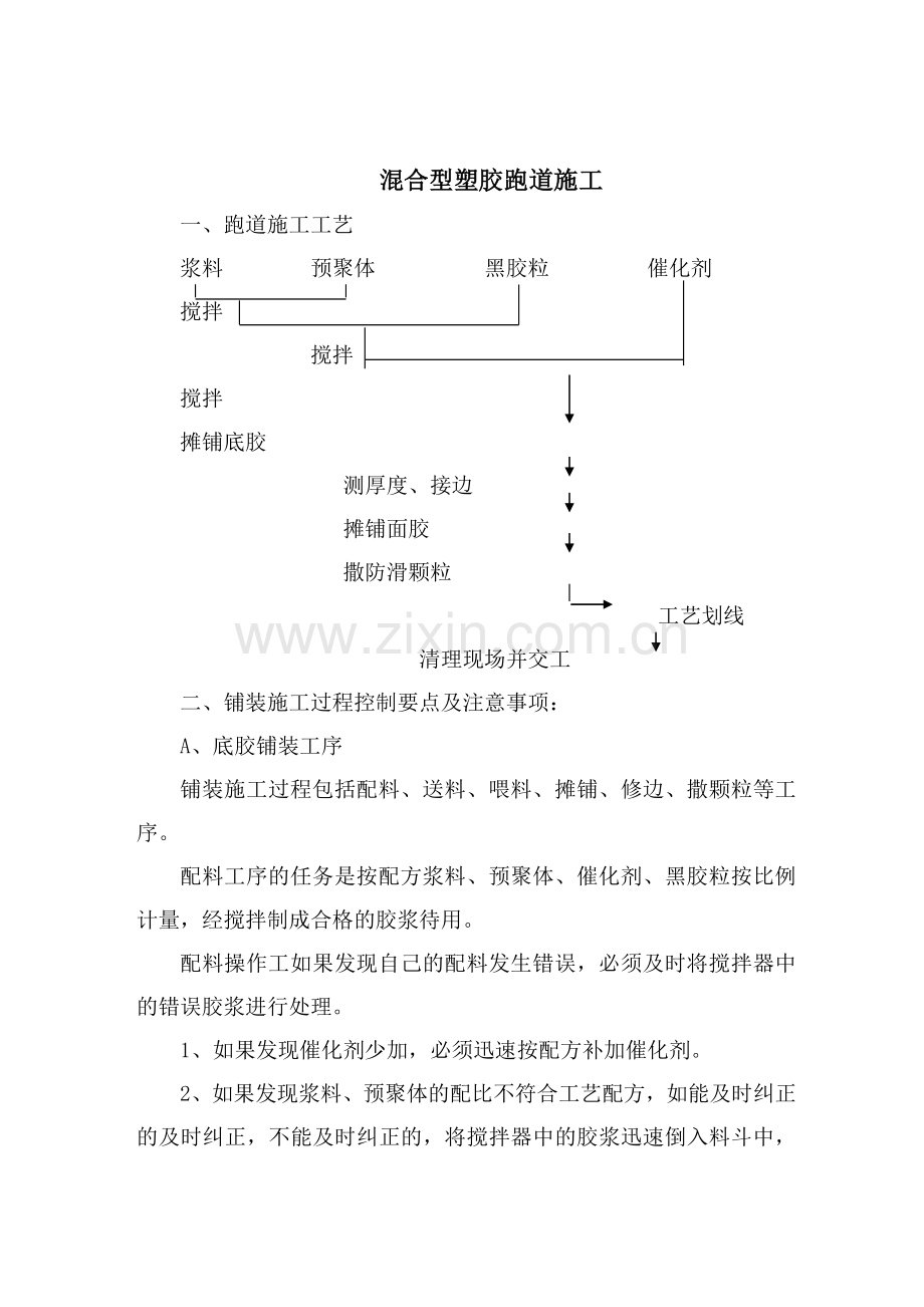 塑胶跑道介绍、施工工艺.doc_第1页