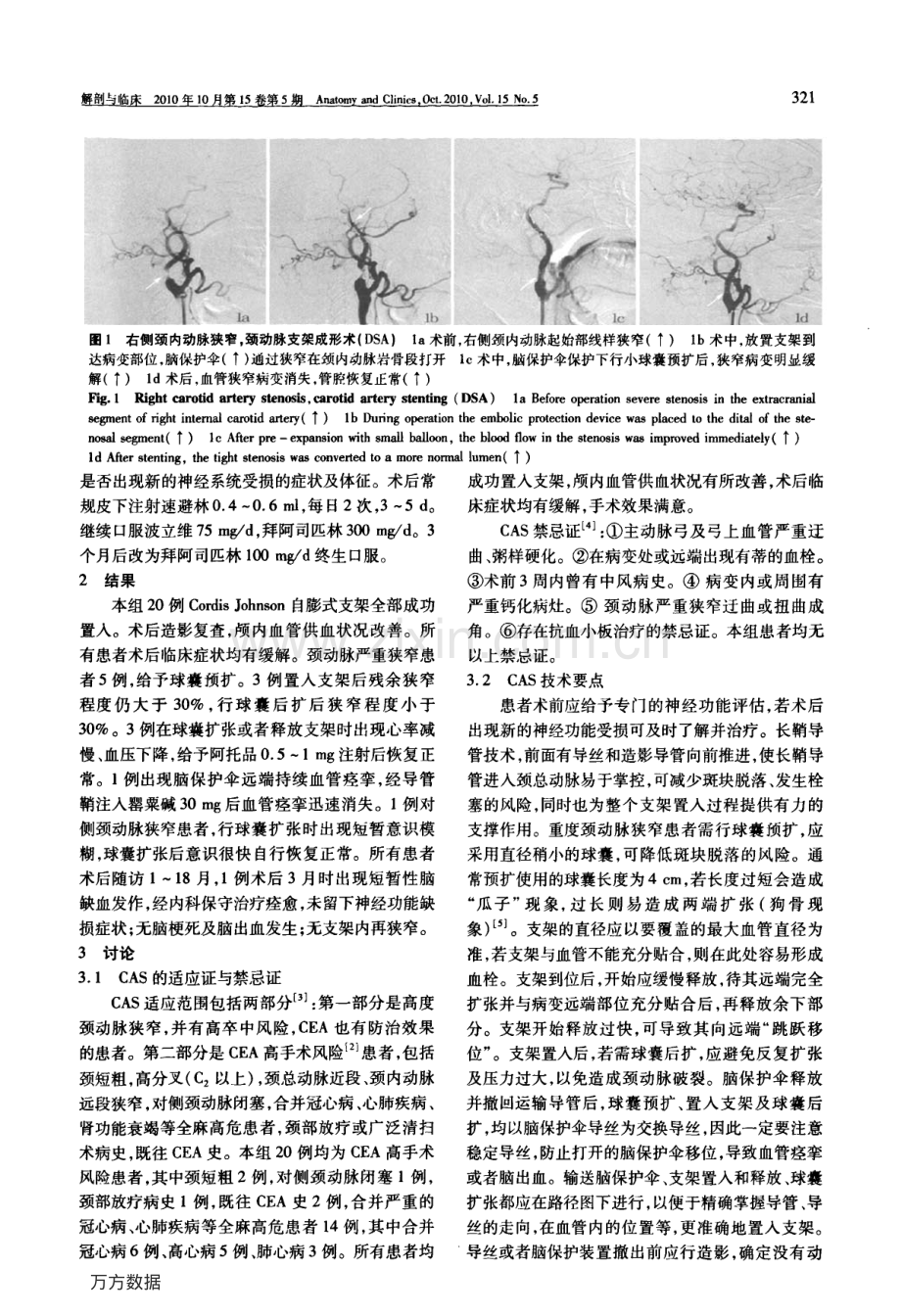 颈动脉支架成形术在高手术风险颈动脉狭窄治疗中的应用.pdf_第2页