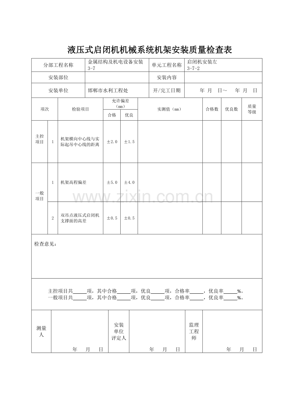 启闭机安装质量验收评定表.doc_第3页