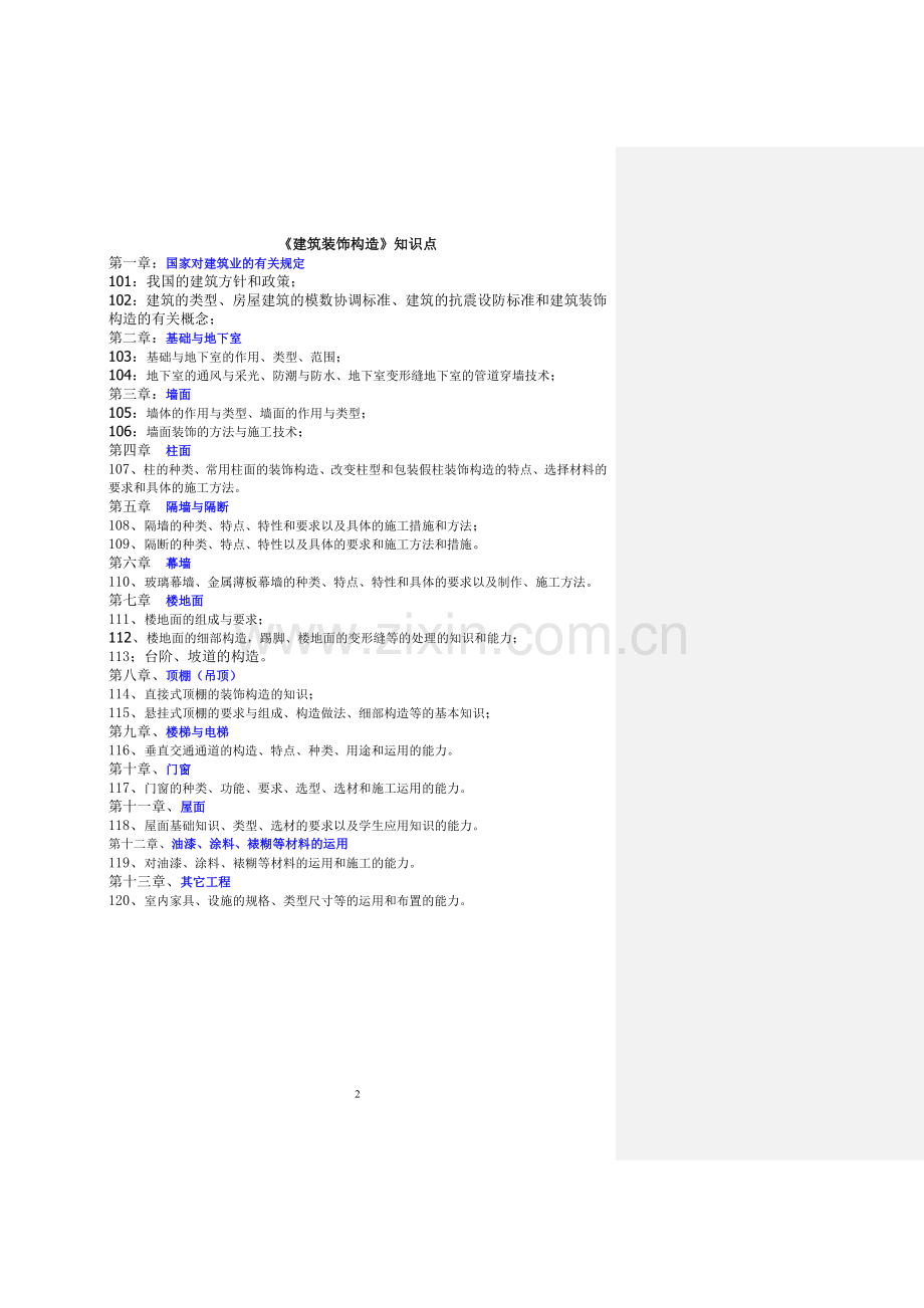 建筑装饰构造试题库[1]..doc_第2页