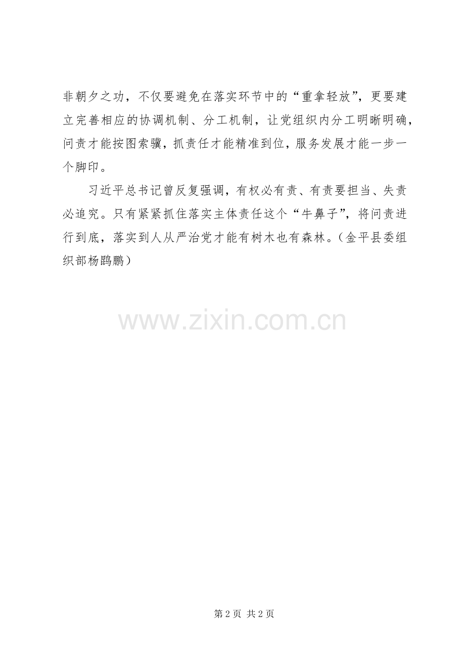 党员学习《问责条例》体会心得：精准从严须“问责”来落实.docx_第2页