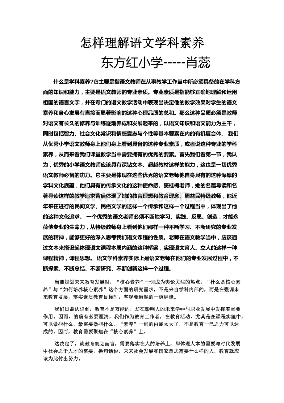 怎样理解语文学科素养.docx_第1页