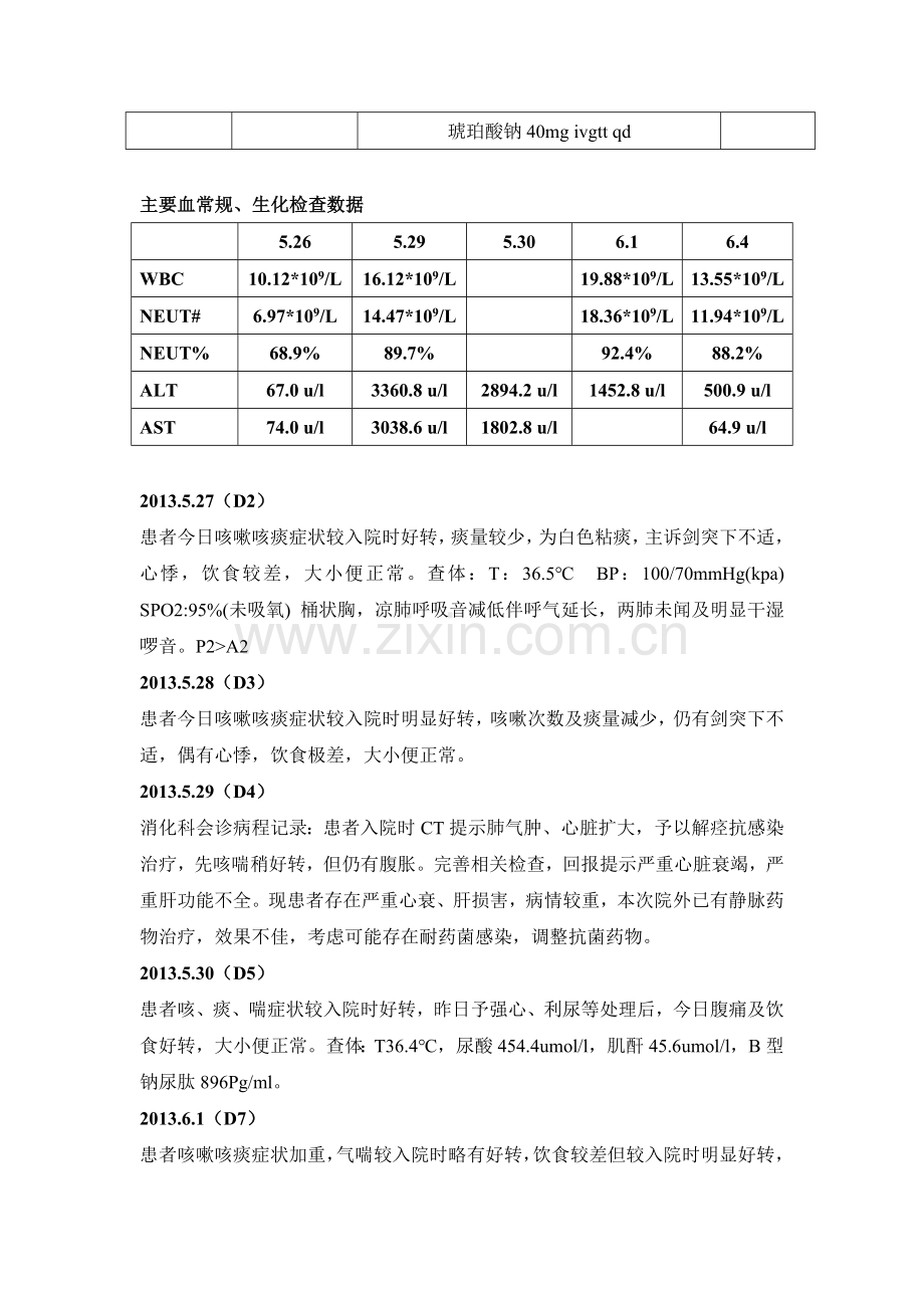 一例慢性阻塞性肺疾病急性加重病例分析 - 副本.doc_第2页