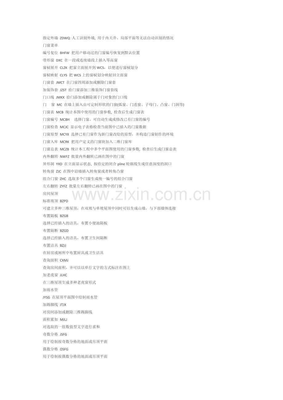 天正常用建模快捷键.doc_第2页