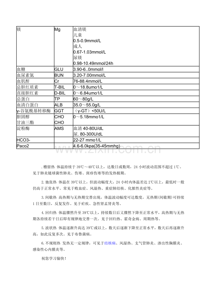 各种实验室检查的正常值和临床意义.doc_第3页