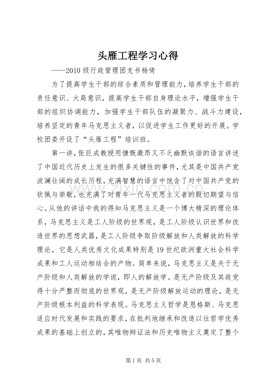 头雁工程学习体会.docx_第1页