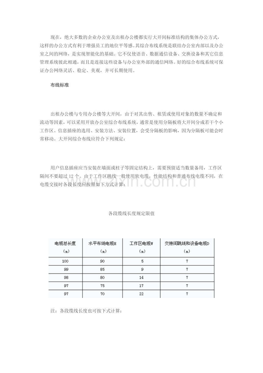 办公楼大开间布线方式.doc_第1页