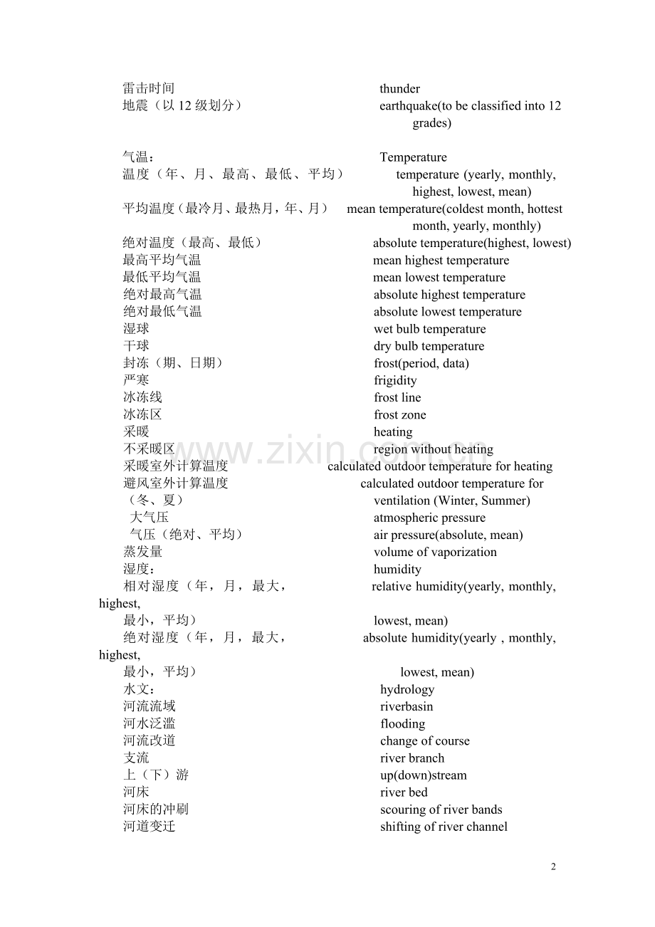 建筑类汉英词汇大全.doc_第2页