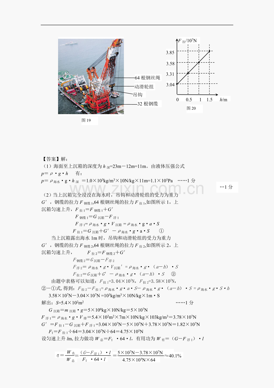 中考物理高等难度试题：力学综合汇编.doc_第3页