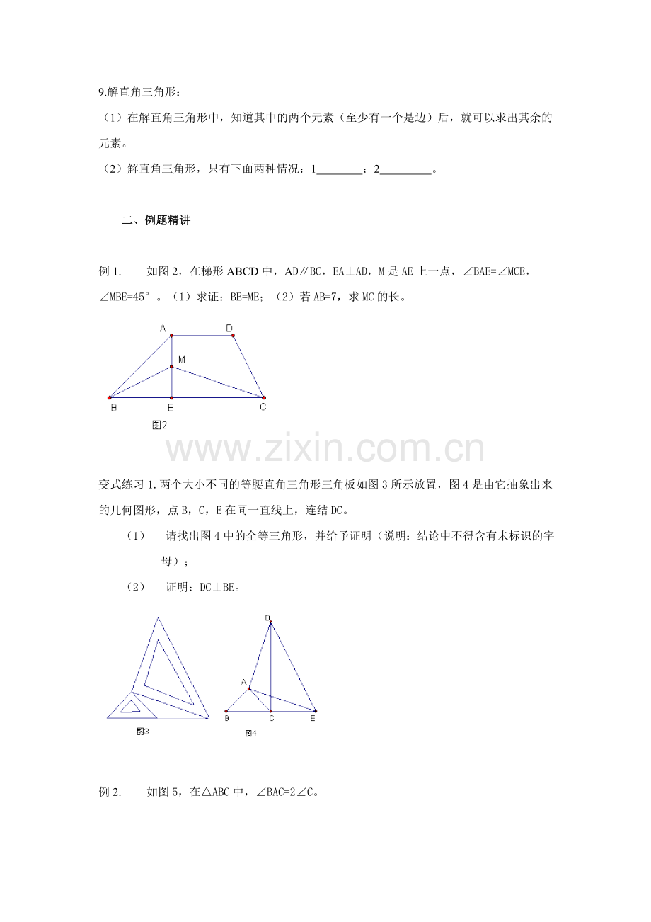 初三几何强化训练《三角形》.doc_第2页