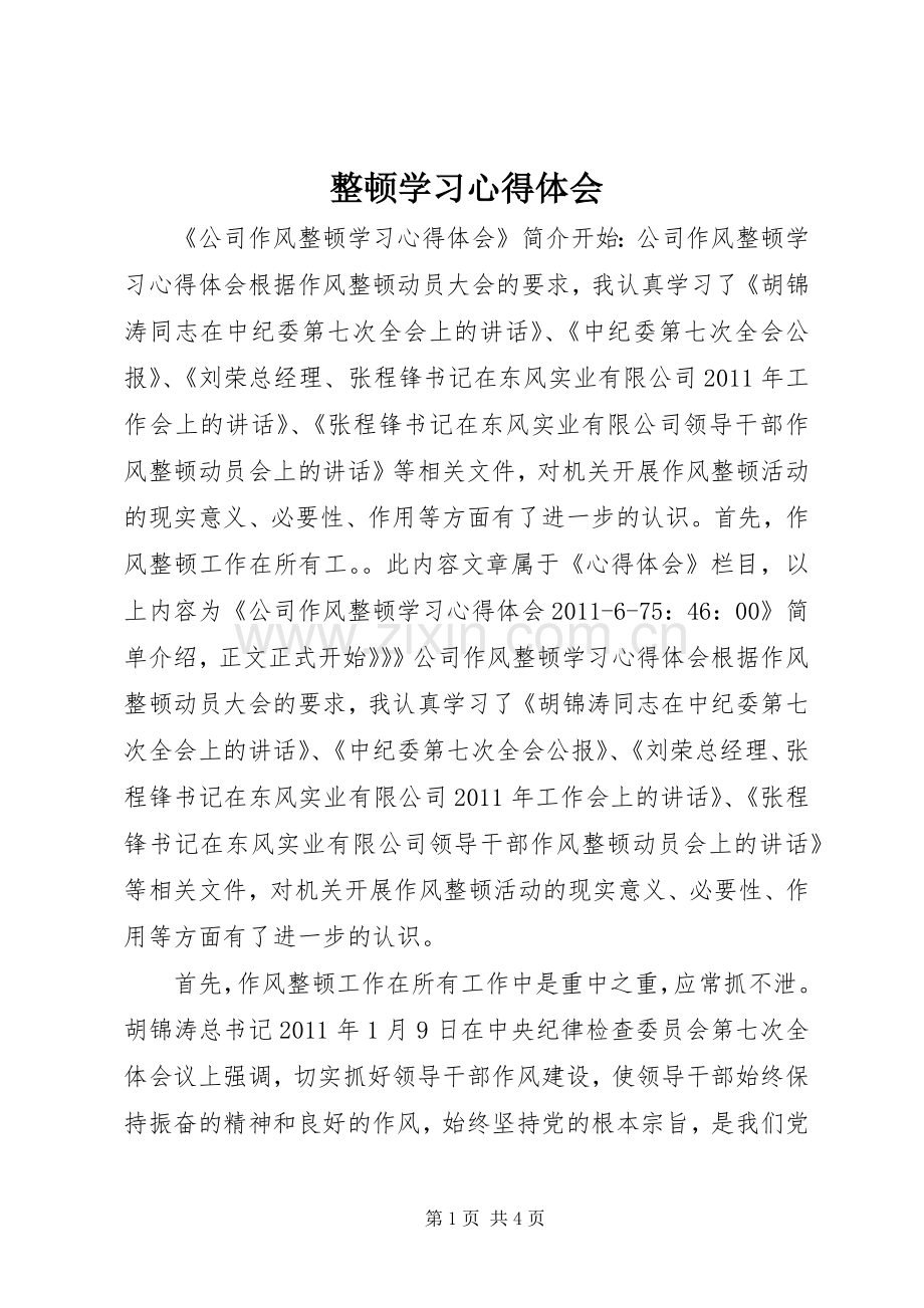 整顿学习体会心得.docx_第1页