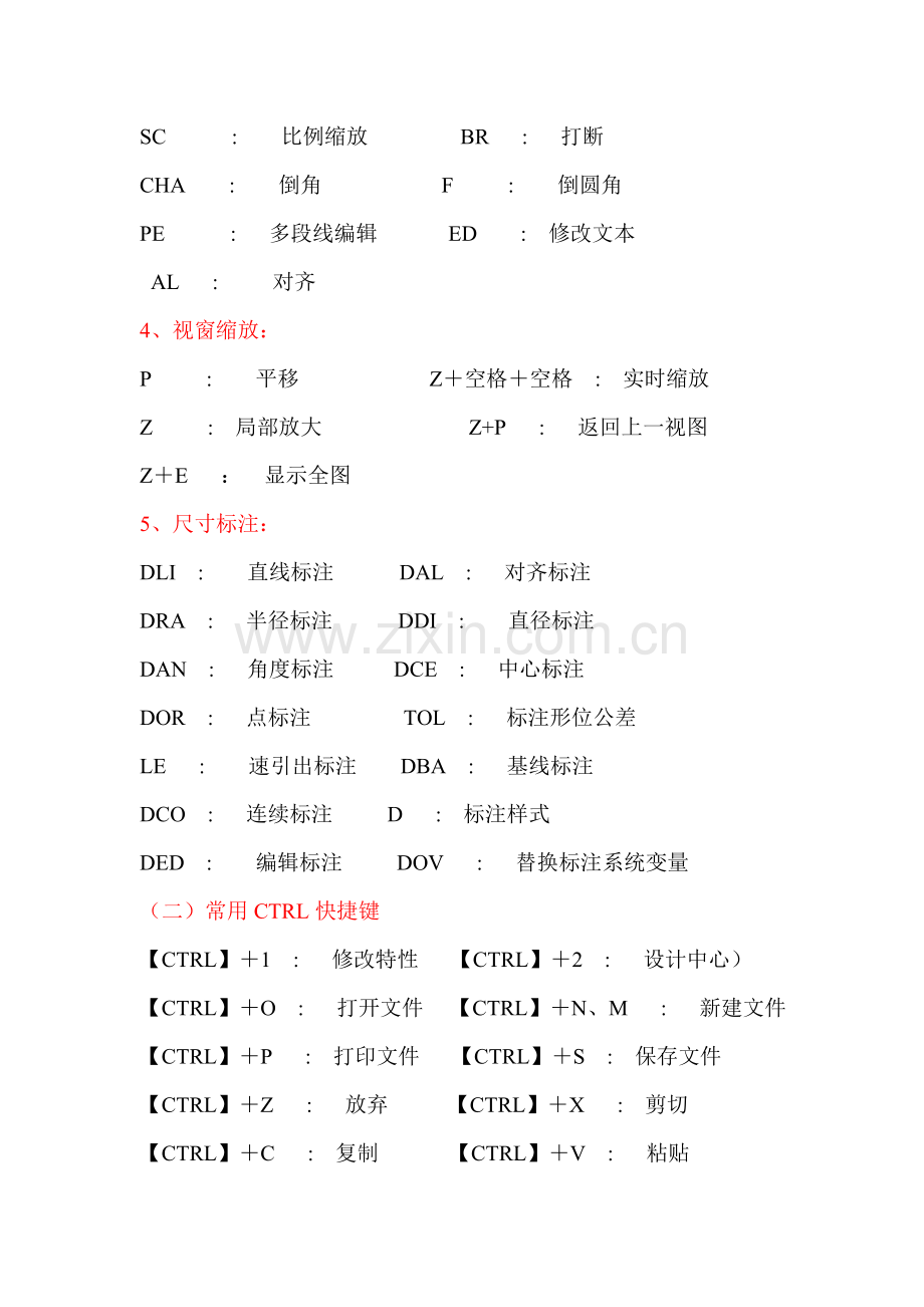 CAD中常用的快捷键.doc_第3页