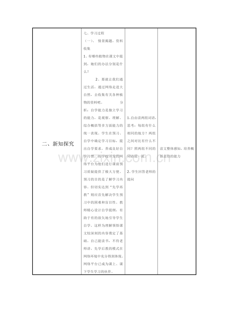 植物妈妈有办法信息化教学设计模板.doc_第3页