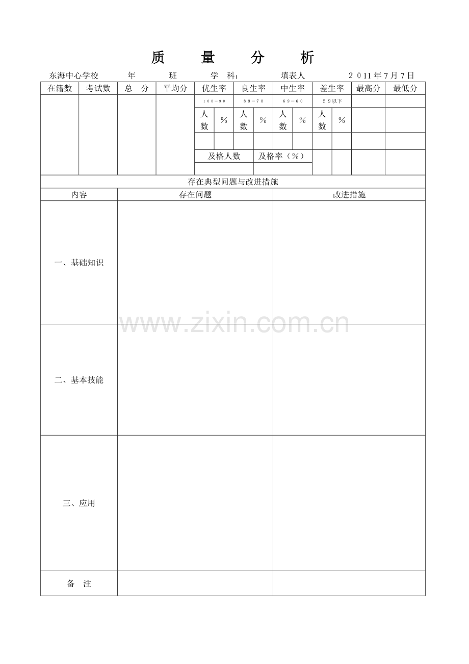 小学各学科质量分析.doc_第1页