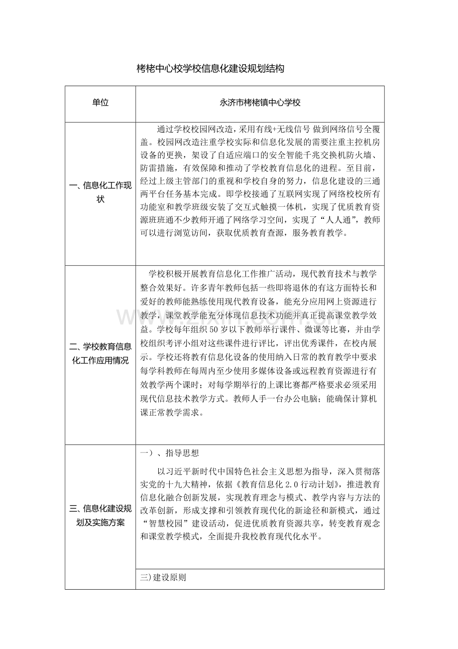 栲栳中心校学校信息化建设规划.docx_第1页