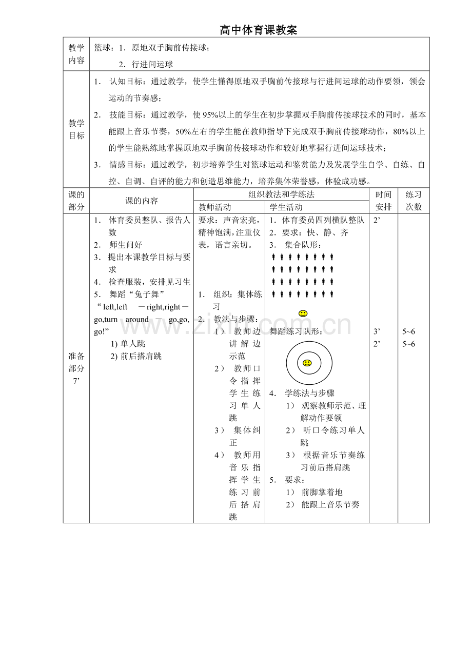 高中体育教案篮球.docx_第1页