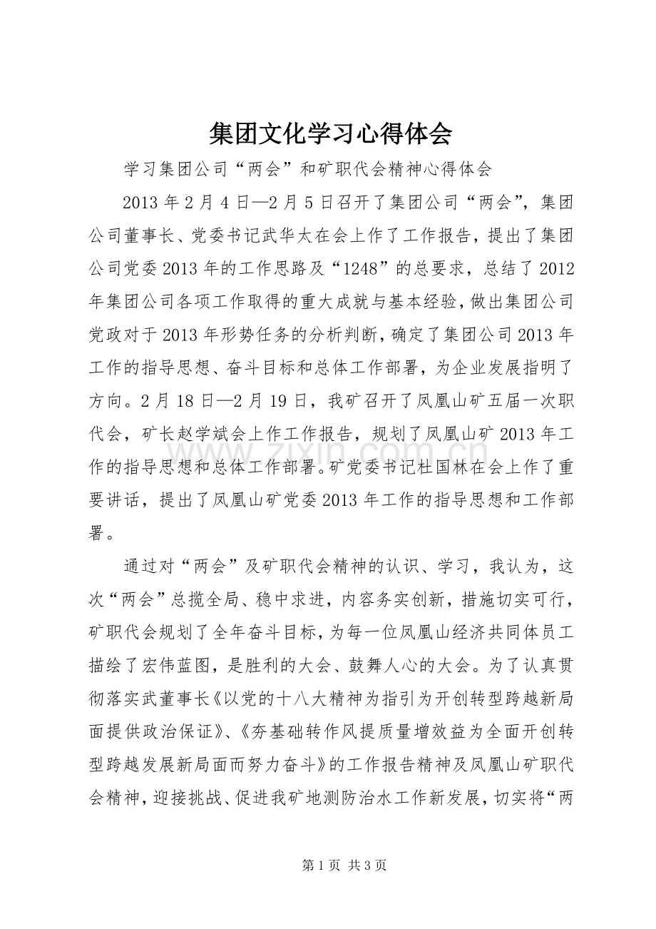 集团文化学习体会心得.docx_第1页