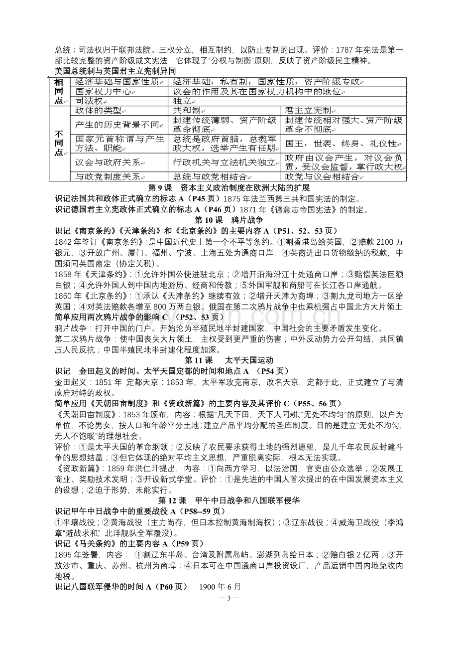 高二历史学业水平考试复习资料.doc_第3页