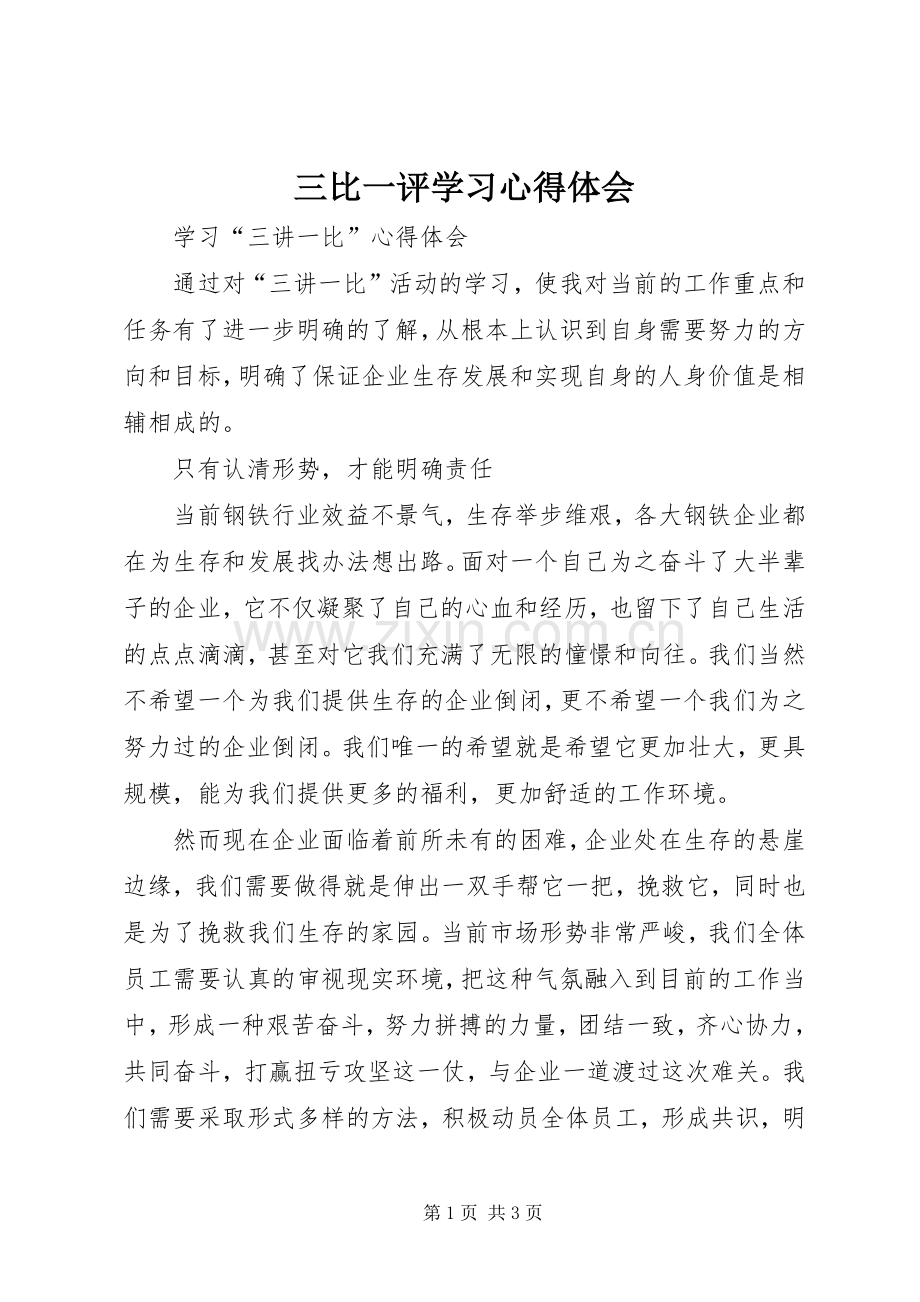 三比一评学习体会心得.docx_第1页