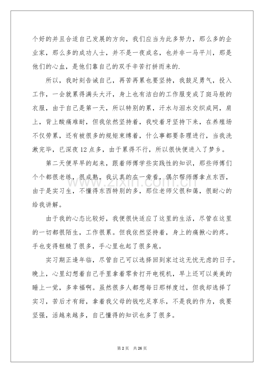 有关寒假实习报告模板集合八篇.docx_第2页