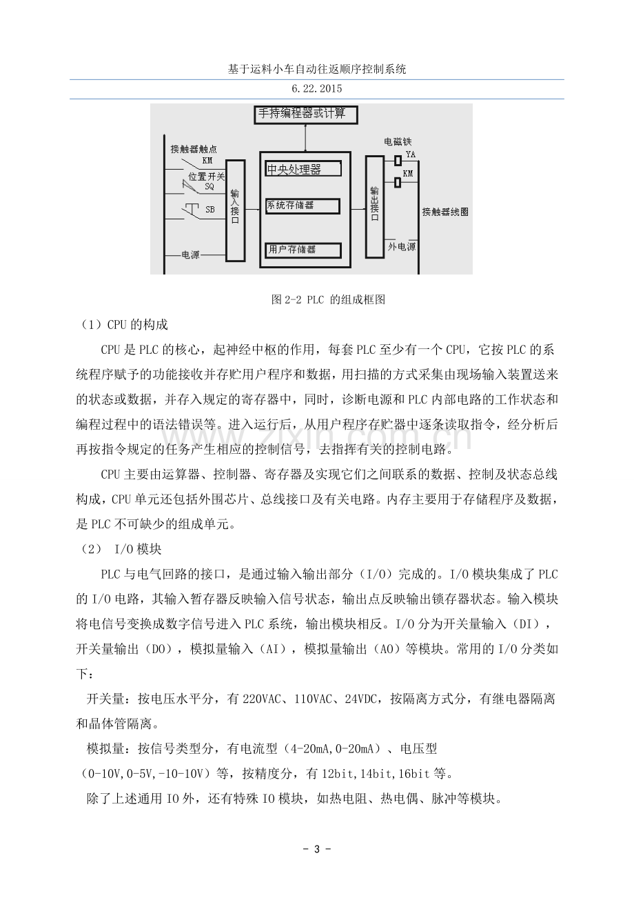 基于运料小车自动往返顺序控制的PLC程序设计.doc_第3页