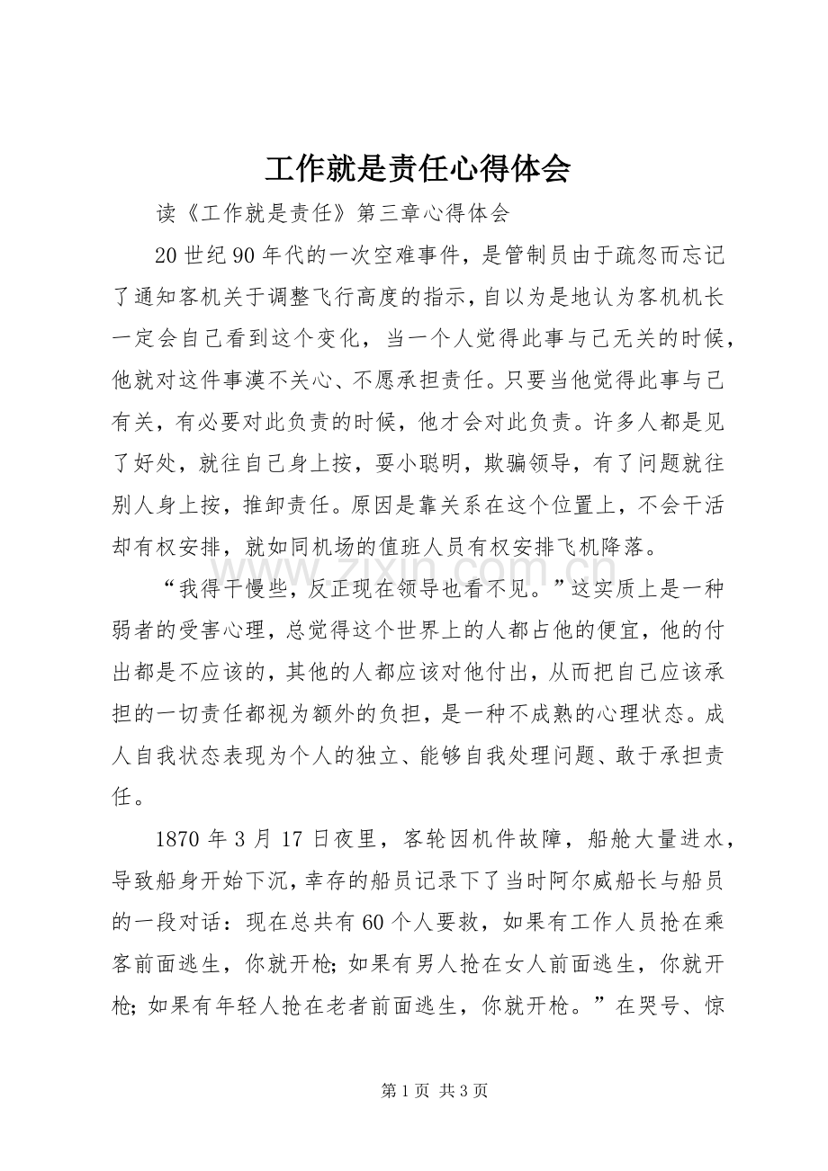 工作就是责任体会心得3.docx_第1页