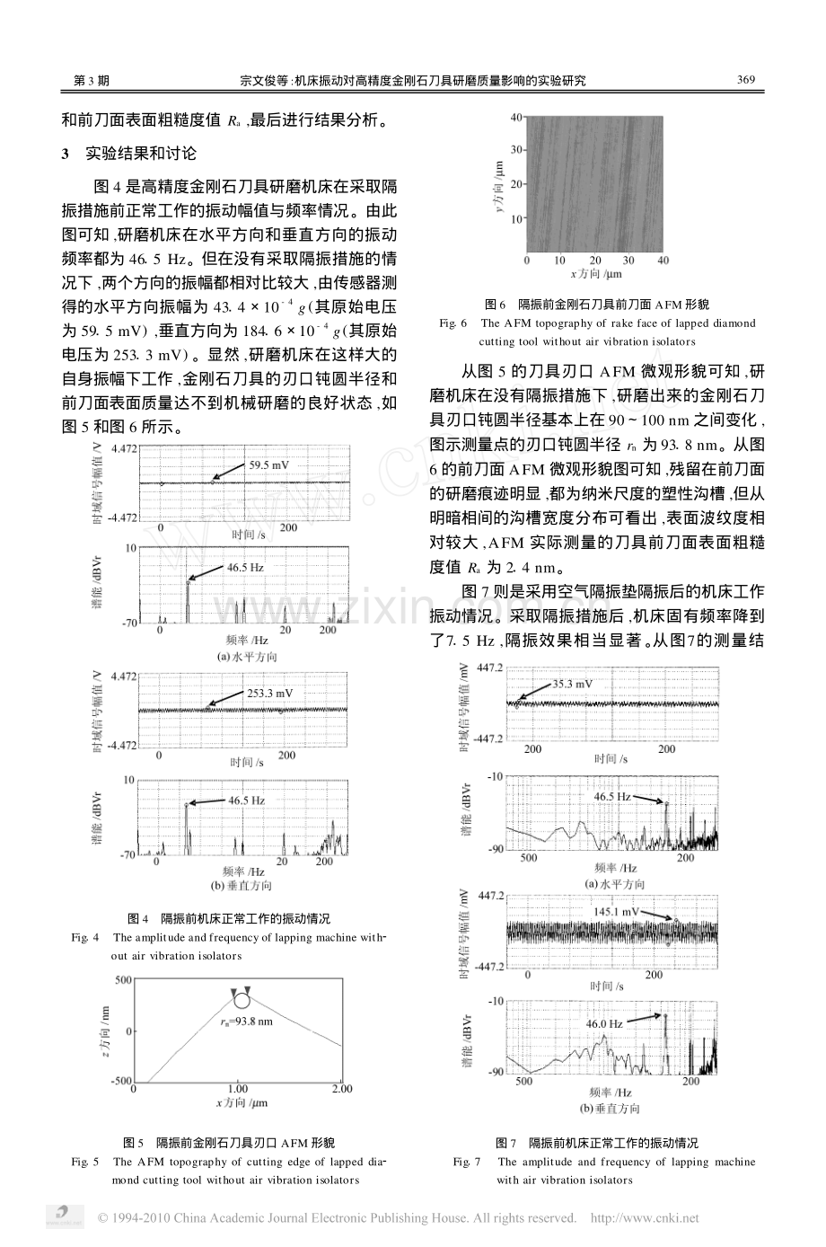 机床振动对高精度金刚石刀具研磨质量的影响.pdf_第3页