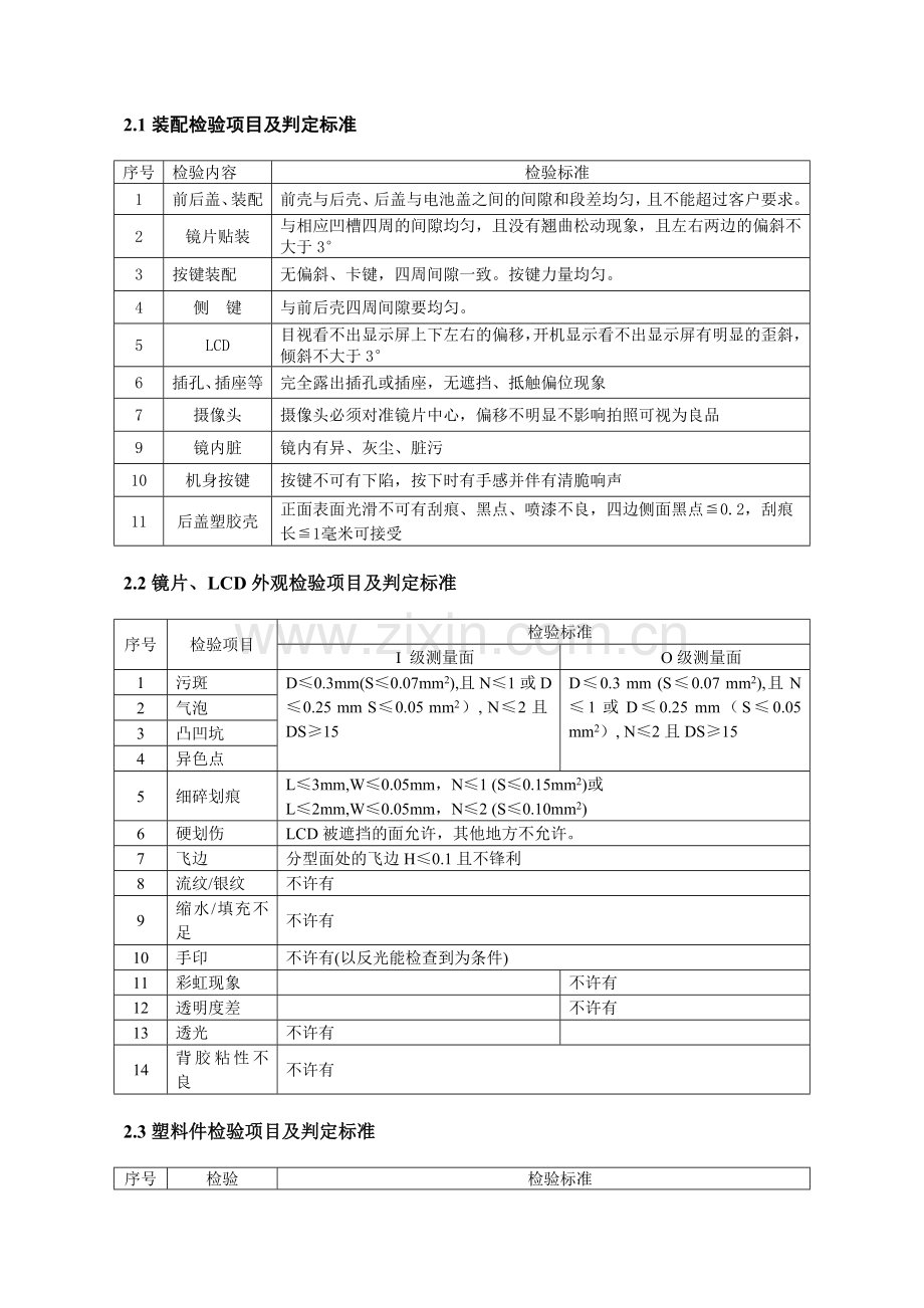 平板电脑检验标准.doc_第2页