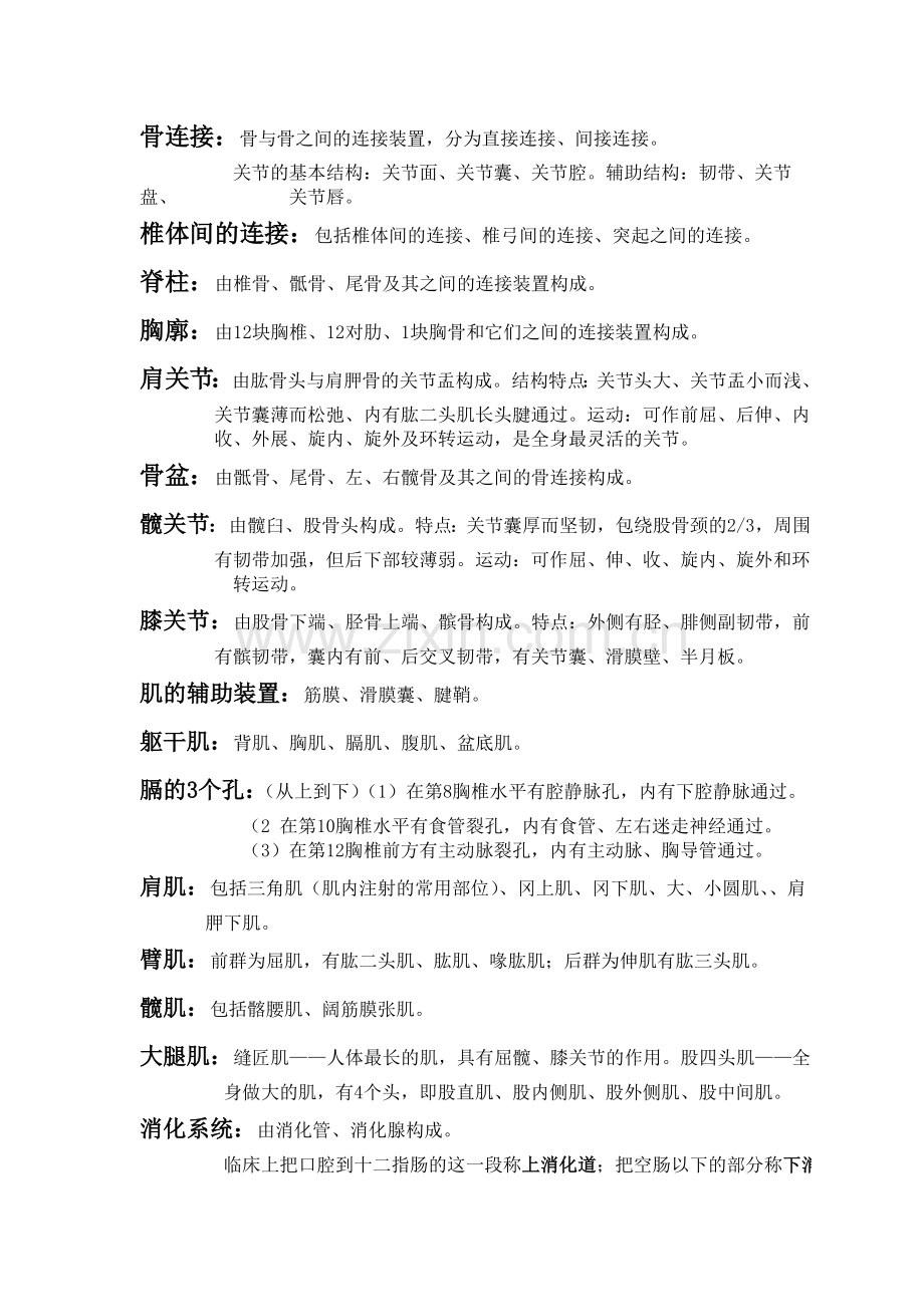 人体解剖学复习资料.doc_第2页