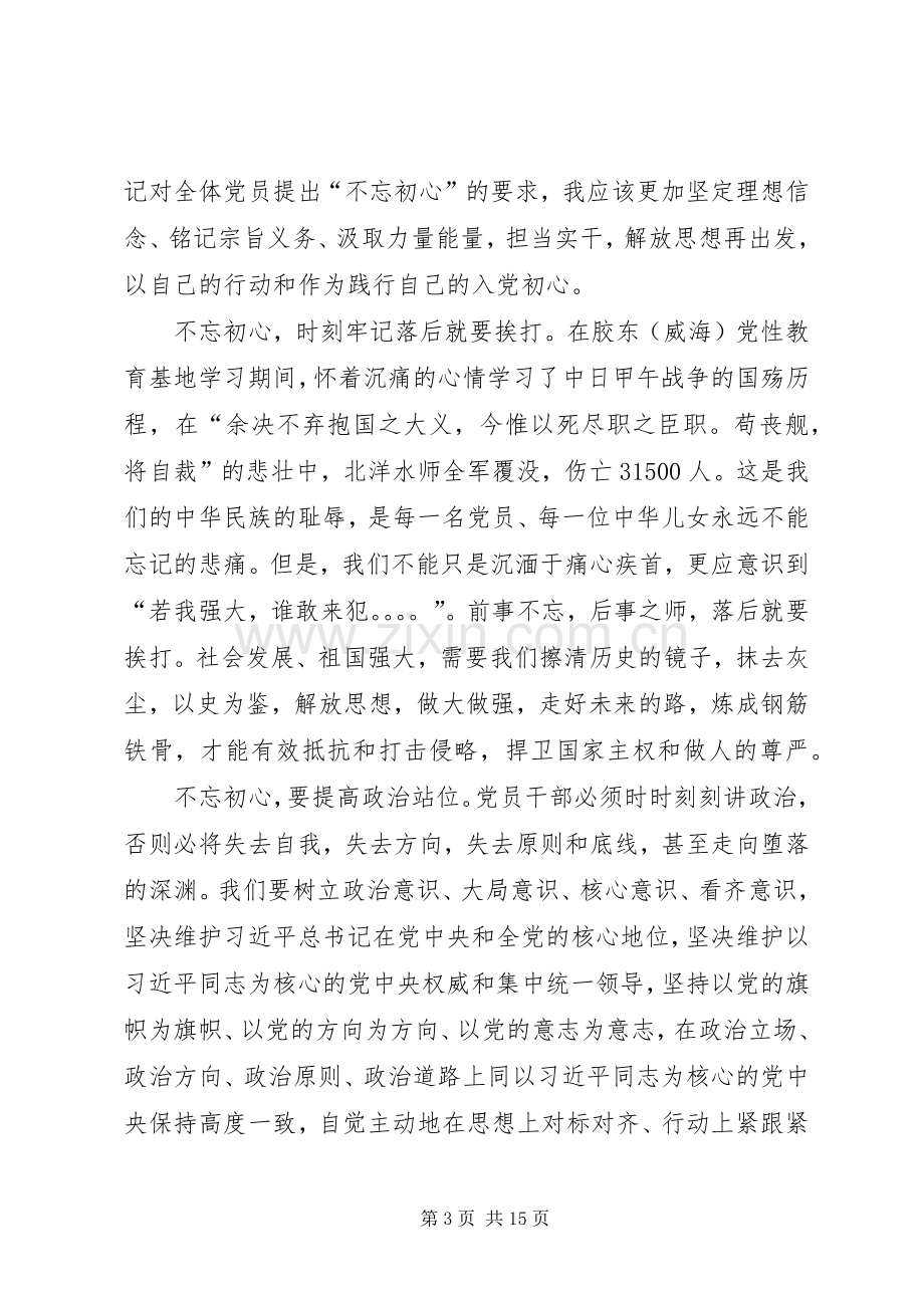 不忘初心牢记使命心得六篇.docx_第3页