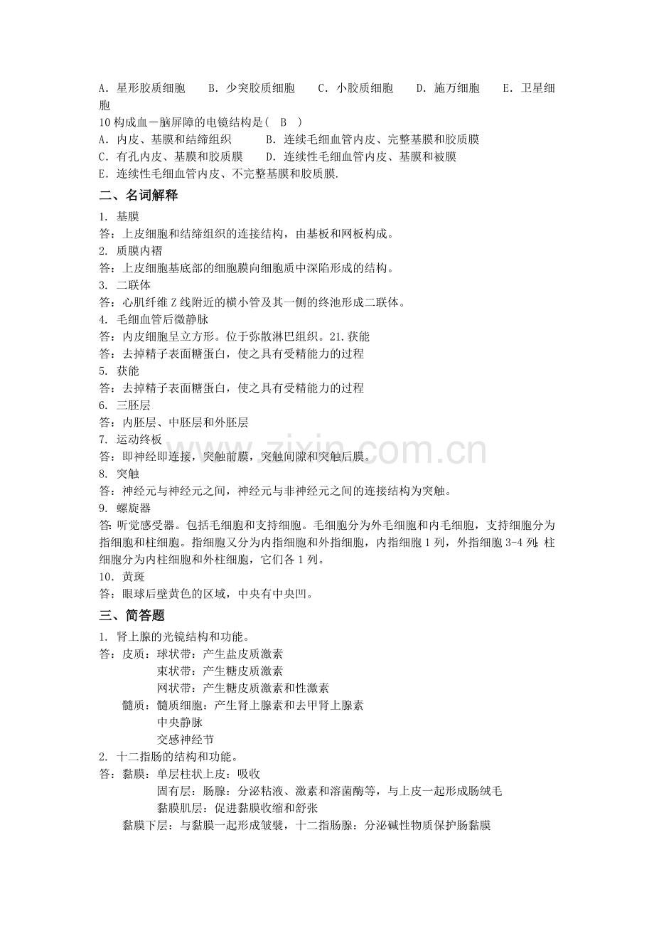 组织胚胎学练习题C.doc_第3页